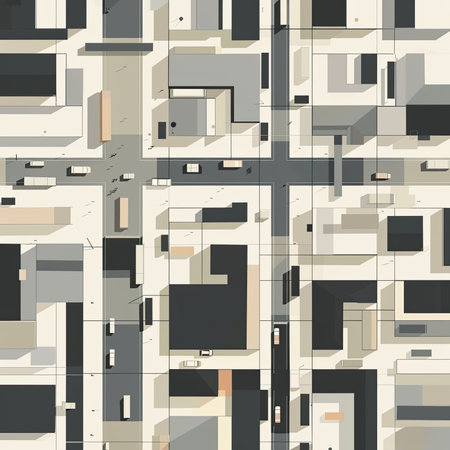 City Map Town Times Square New York City Buildings Black and Whiteの素材