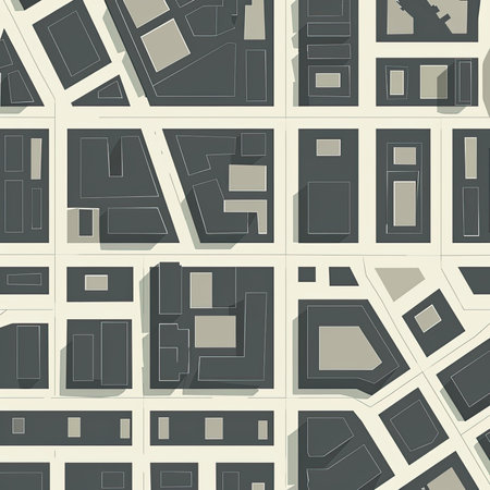 City Map Town Times Square New York City Buildings Black and Whiteの素材