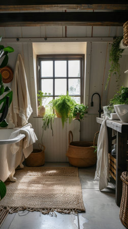 Hygge Style Bathroom Cozy Warm Minimalist Natural Materials Sereneの素材