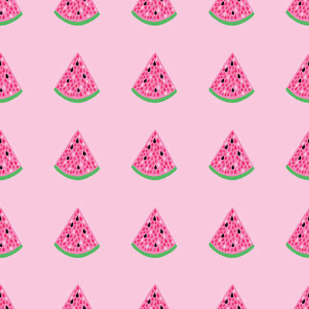 Fruit Drops Watermelon Seamless Pink Pattern