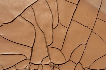 Natural Drought concept:Dried cracked earth soil ground texture background.desert rough land dry...