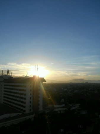 Morning over cityの素材