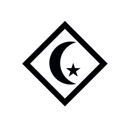 Icon Religious Symbol Vector Moon Organizationのイラスト素材