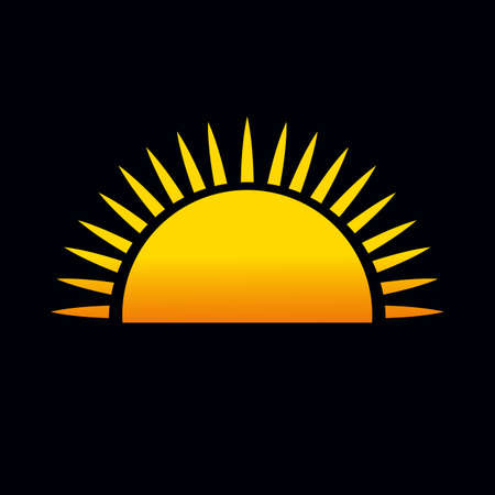 Sunshine Logo Vector Graphic Illustrationのイラスト素材