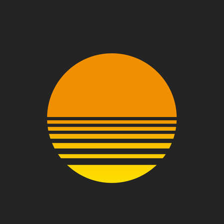 SUN Circle Illustration Design projectのイラスト素材