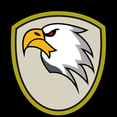 Eagle Head Animal Vector Logoのイラスト素材