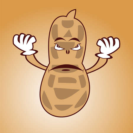 Peanut Mascot Vector   Characterのイラスト素材