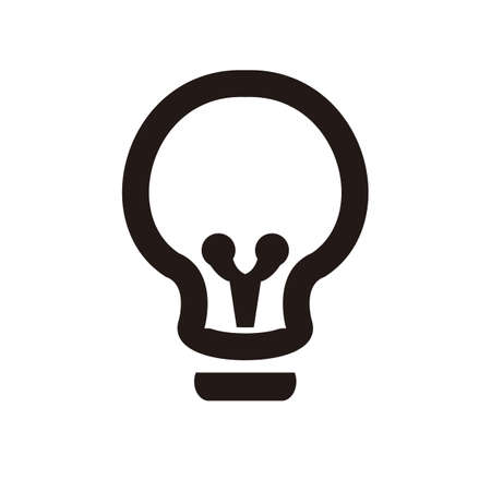 Light bulb line icon vectorのイラスト素材