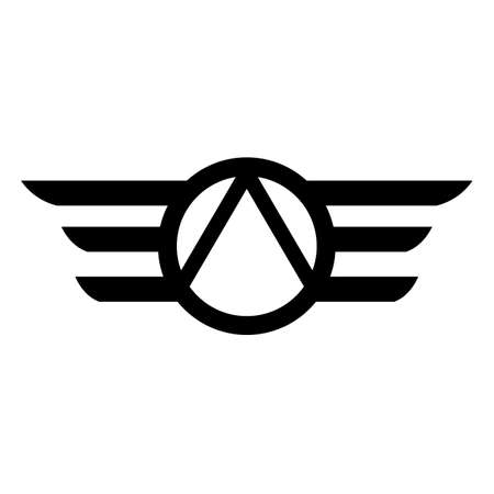 Aviator wing theme vector illustrationのイラスト素材