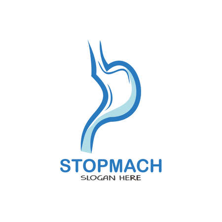 Stopmach healthcare icon vector templateのイラスト素材