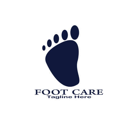 Foot health logo design vectorのイラスト素材
