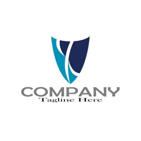 Shield logo design illustration templateのイラスト素材