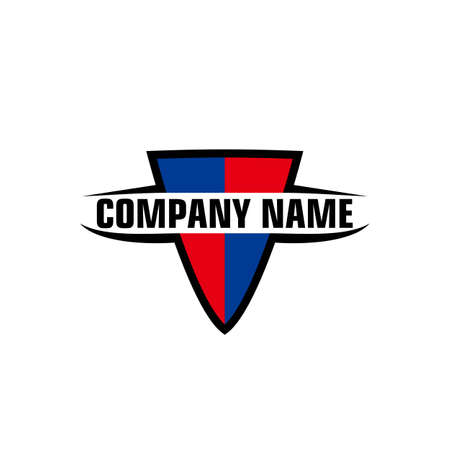 Shield logo design vector illustrationのイラスト素材