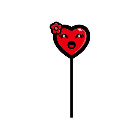 Cute design balloons love vector illustrationのイラスト素材