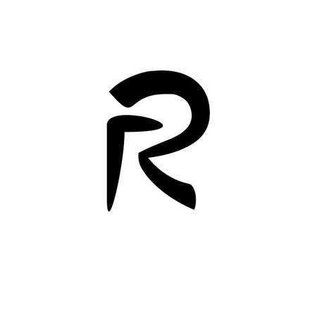 Letter R design logo vector illustrationのイラスト素材