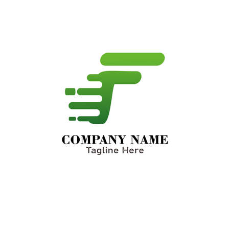 Letter F logo template creative designのイラスト素材