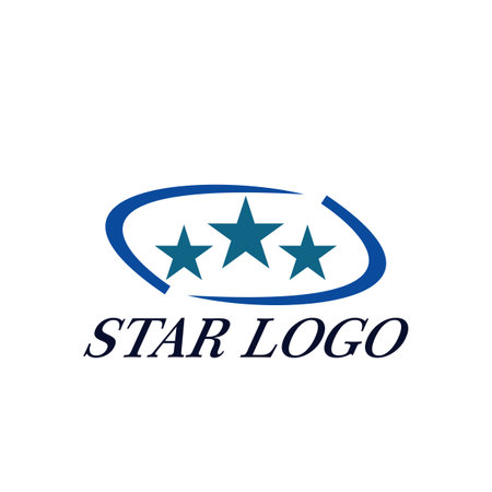 Star logo design illustration graphicのイラスト素材