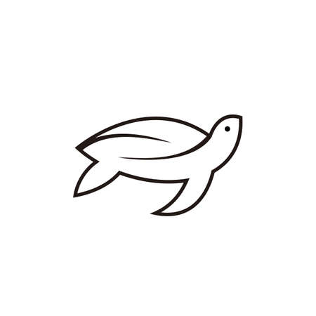 Design turtle logo vector template illustrationのイラスト素材