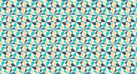 Colorful seamless geometric pattern background, modern shape composition, eps 10 vector.のイラスト素材