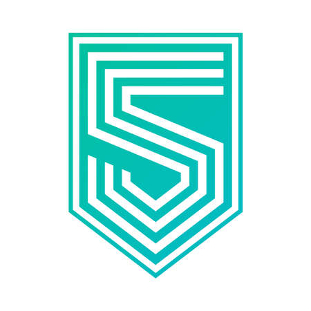 vector number 5 shield, numberのイラスト素材