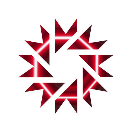 vector circular letter M, circular letter Mのイラスト素材