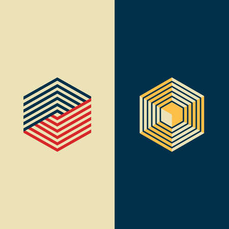 cube box logo vector. good for a growing companyのイラスト素材