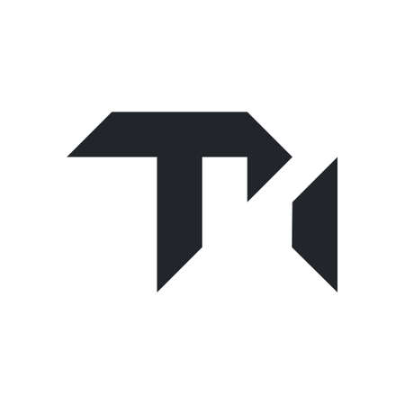 TM letter vector logo, monogram and initial shapes, modern and minimal design concept, logo, logotype elements for template.のイラスト素材