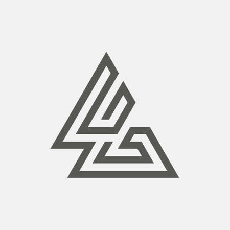 LG letter vector logo, monogram and initial shapes, modern and minimal design concept, logo, logotype elements for template.のイラスト素材