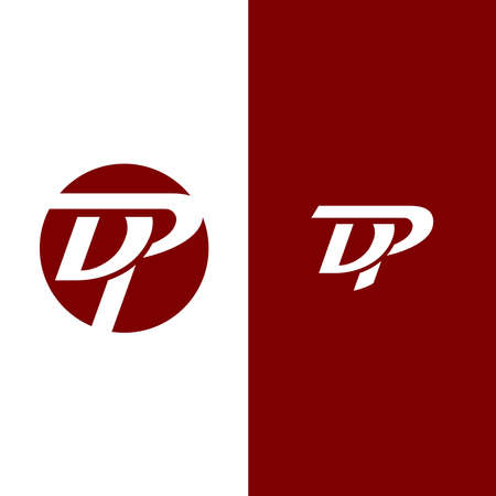 Initials logo letter DP. modern style design and clean.のイラスト素材