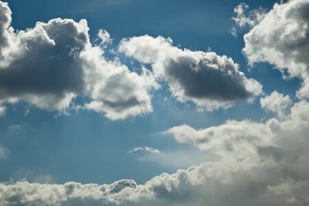 Blue sky with white clouds