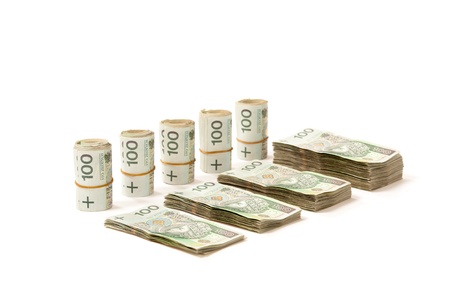 Polish money to use in financial or business