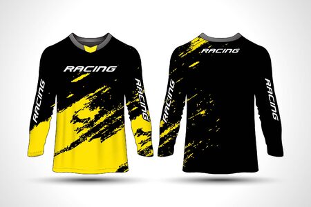 Long sleeve t-shirt sport jerseyのイラスト素材