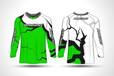 Long sleeve t-shirt sport jerseyのイラスト素材