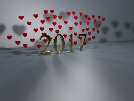 3d love illustrario the year