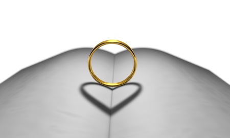 In the book the ring of the heartの写真素材