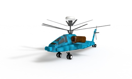 Helicopter models for kids with contrast colorsの写真素材