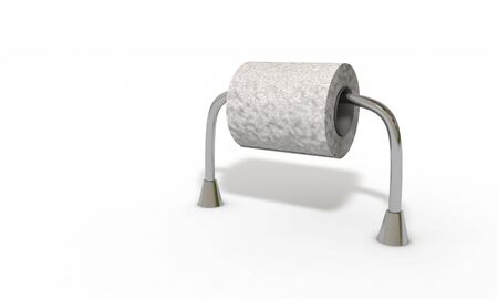 Toilet paper 3d render concpetの写真素材