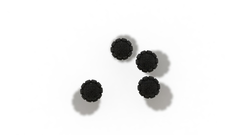 Different working UFOs top view 3d renderの写真素材