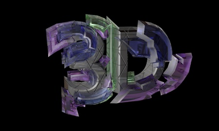 Electronic text,concept background, 3d render