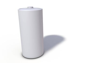 Background of battery model, left view 3d render workingの写真素材