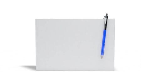 Background of pencil and paper ,3d render workingの写真素材