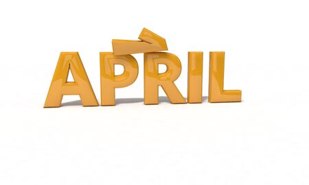 1 april composition, 3d render workingの写真素材