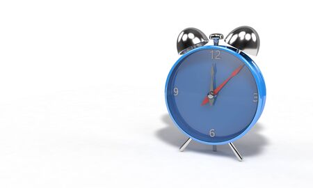 Clock on the white, 3d render working