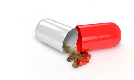 Health money concept of background, 3d render workingの写真素材