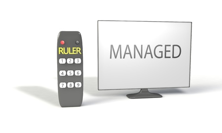 RULER and managed concept, 3d render