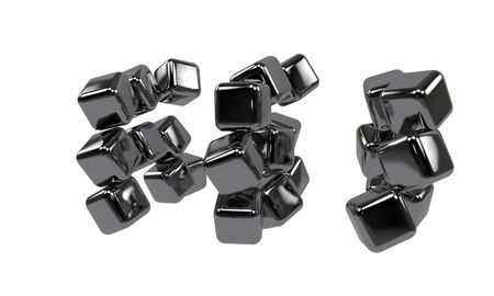 Background of abstract cubes, 3d render
