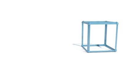 Abstract atomic array cube of background, 3d renderの写真素材