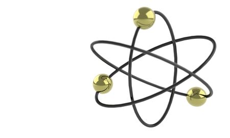 Atom of background, 3d renderの写真素材