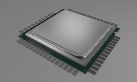 CPU MODEL of background, 3d render