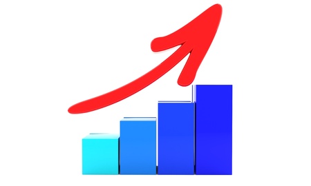 Increase symbol of background, 3d render